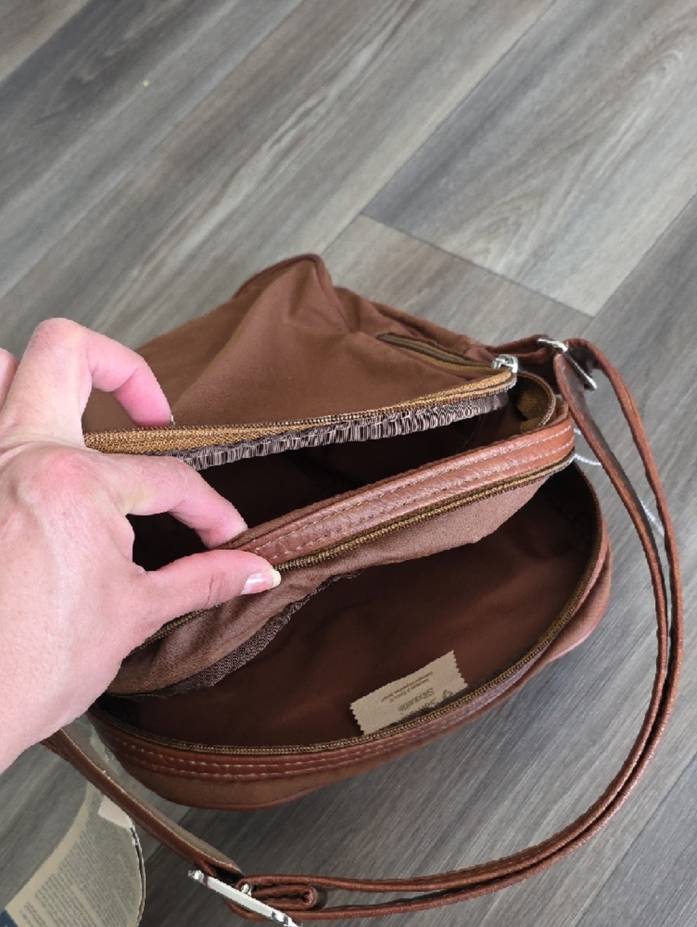 Samsonite Men's Rust Brown Messenger Crossbody Bag - Picture 5 of 12